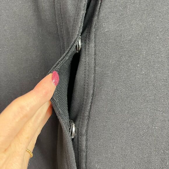 Club Monaco Black Snap Front Raw Edge Cardigan Sweater Blazer M - Picture 6 of 12